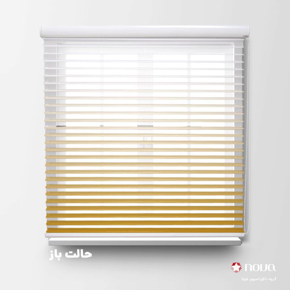 عکس محصول پرده سیلوئت طرح گردینت رنگ طلایی کد HS-07