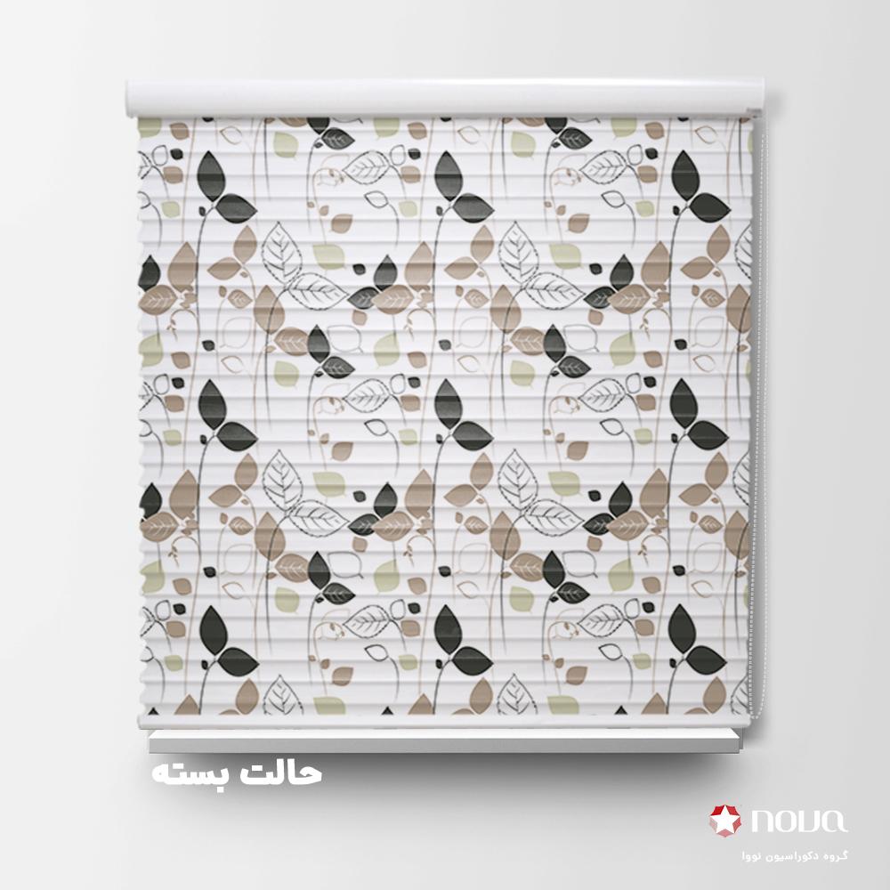 پرده سیلویت پترن آشپزخانه طرح برگ کد PAT-16