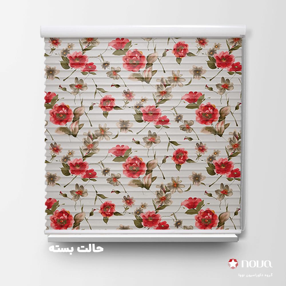 پرده سیلویت پترن کلاسیک طرح گل کد PAT-30