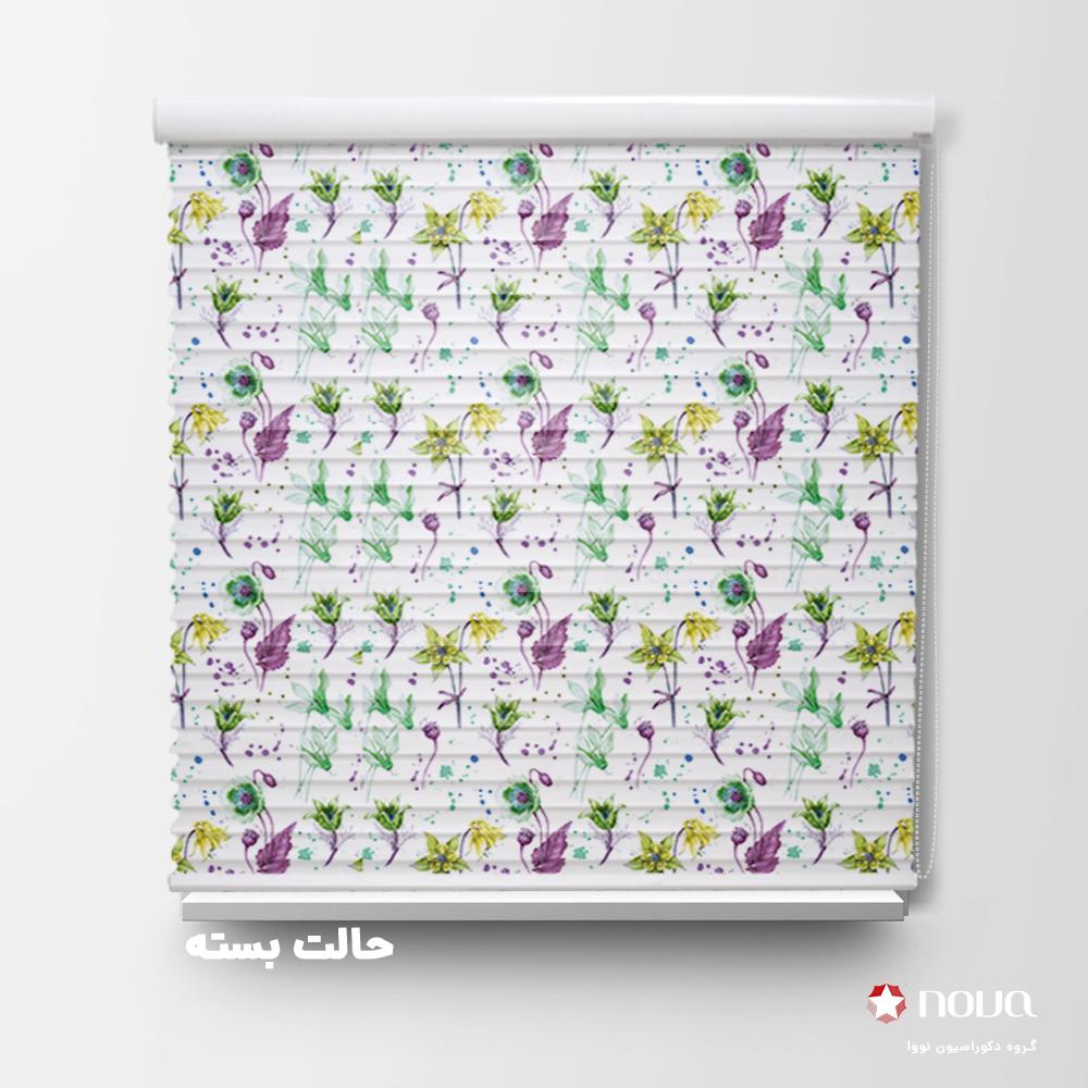 پرده سیلویت پترن کلاسیک طرح گل کد PAT-32
