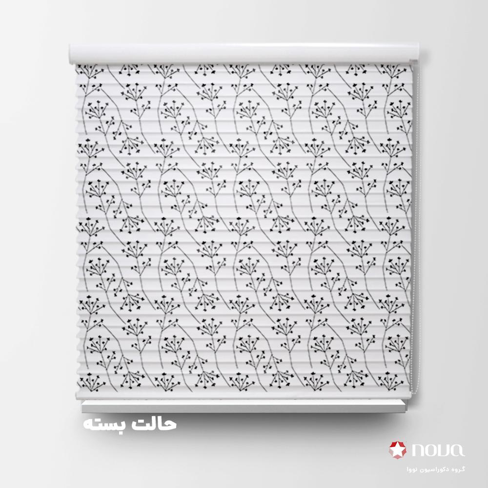عکس محصول پرده سیلویت پترن فانتزی طرح گل کد PAT-43