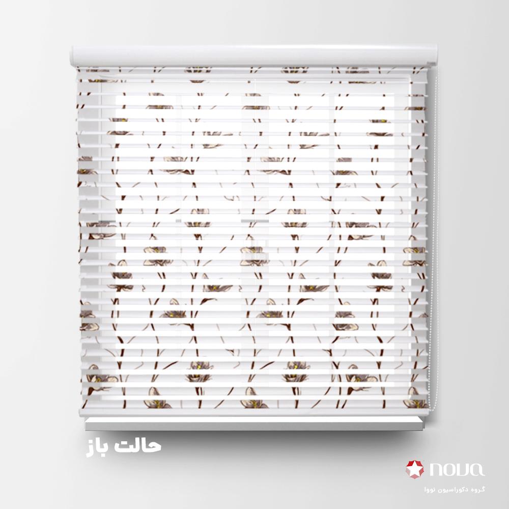 عکس محصول پرده سیلویت پترن کلاسیک طرح گل کد PAT-33