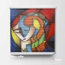 پرده سیلوئت تصویری طرح هنری اسلیمی سنتی کد ART-12