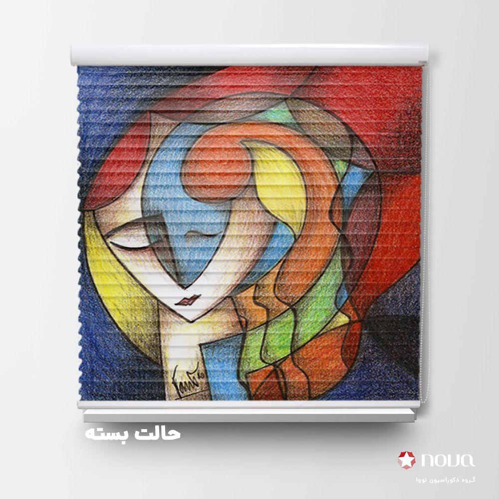 پرده سیلوئت تصویری طرح هنری اسلیمی سنتی کد ART-12