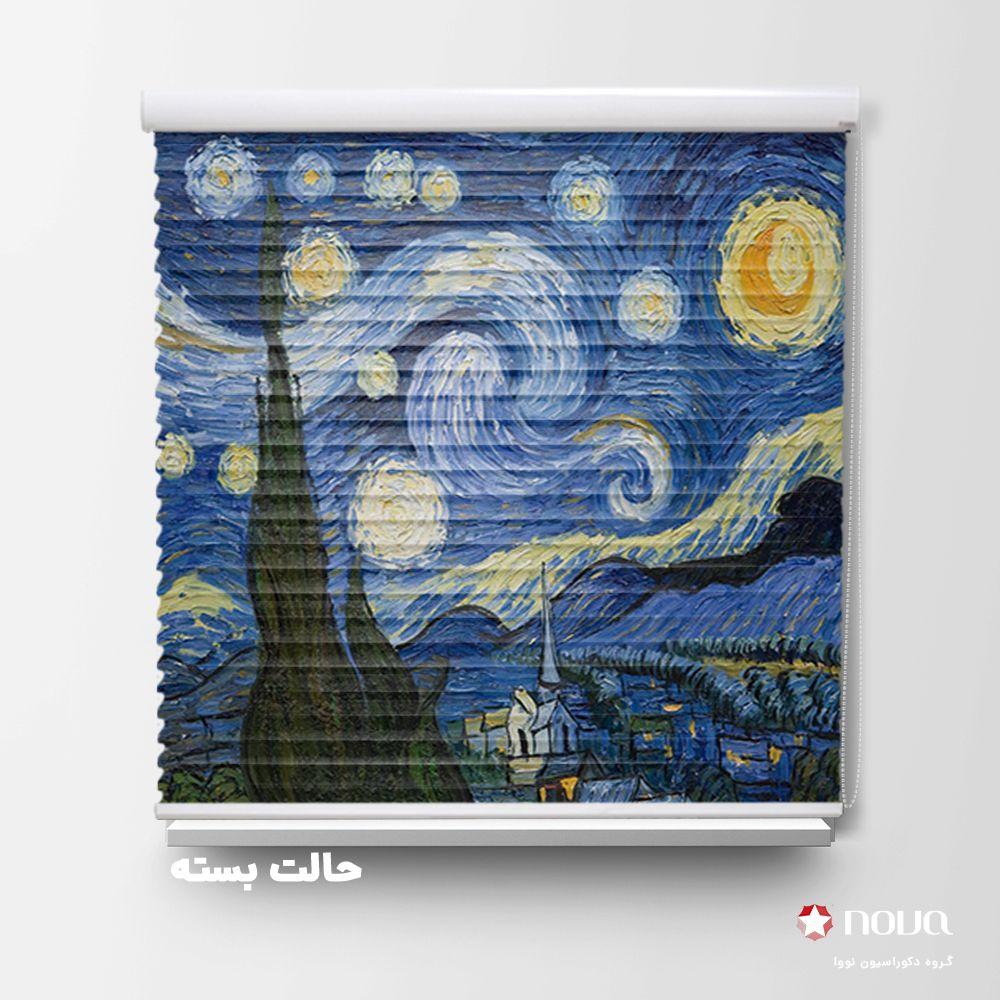 پرده سیلوئت تصویری طرح هنری لاکچری مدرن کد ART-13