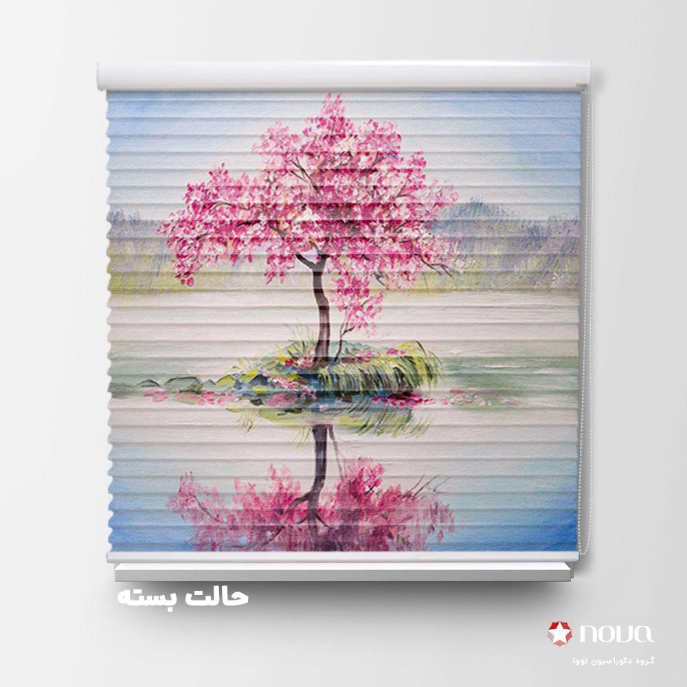 پرده سیلوئت تصویری طرح هنری گل رز آبرنگی کد ART-08