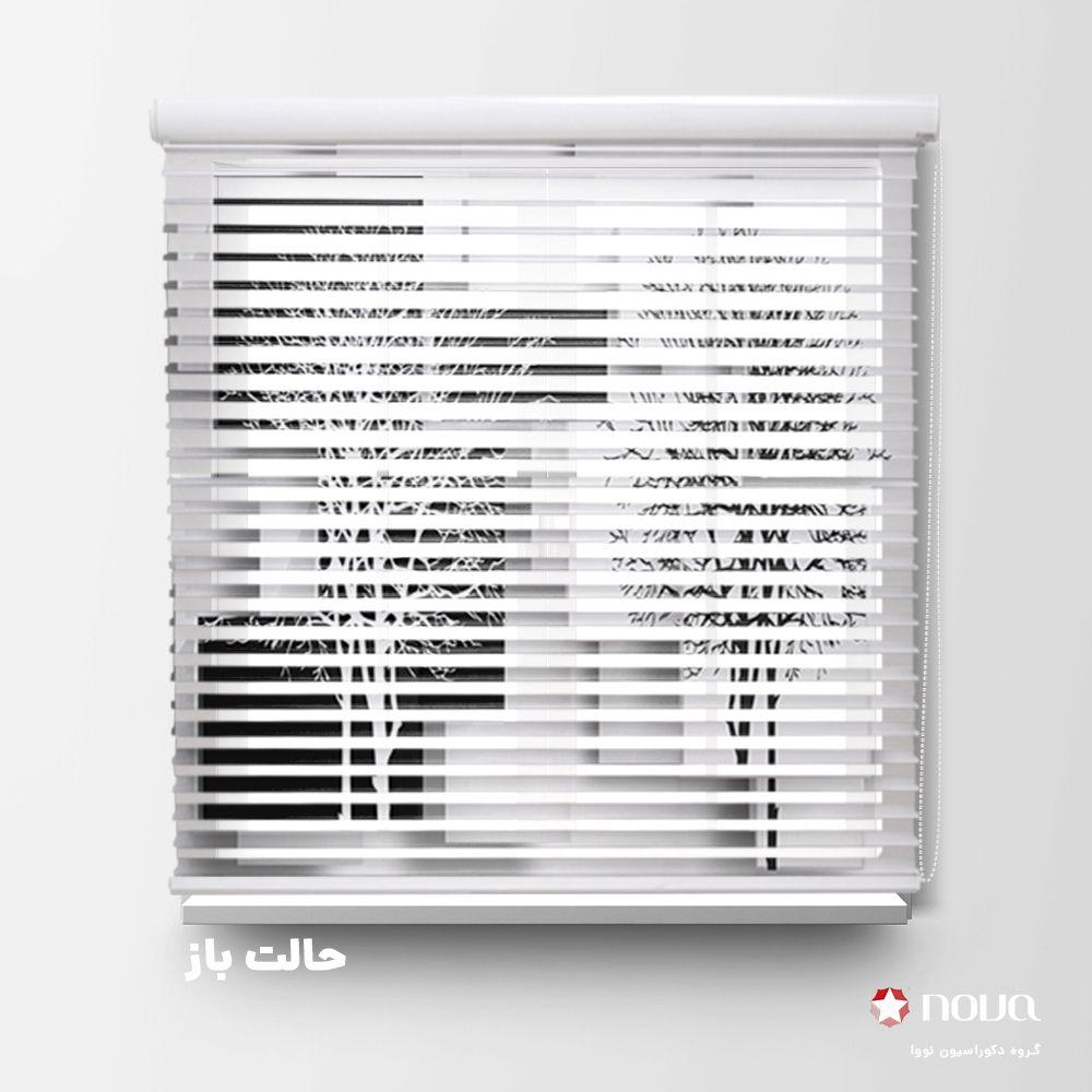 عکس محصول پرده سیلوئت تصویری طرح سه بعدی درخت سیاه و سفید کد  TRD-10