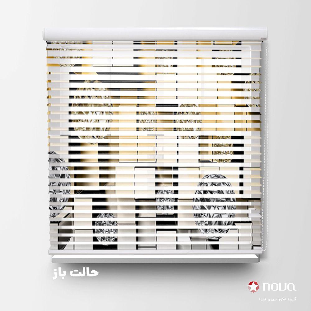 عکس محصول پرده سیلوئت تصویری طرح سه بعدی مکعب و گوی کد  TRD-09
