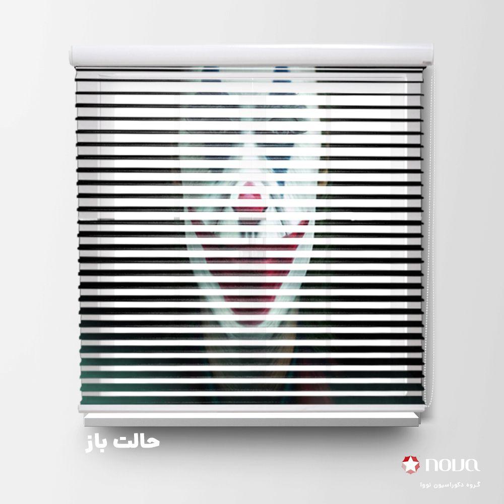 عکس محصول پرده سیلوئت تصویری طرح چهره جوکر کد FCE-01
