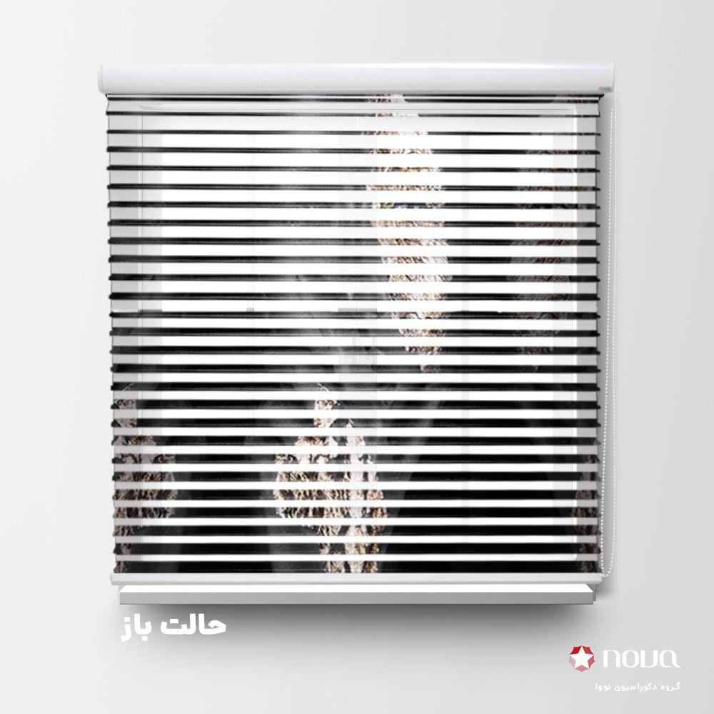 عکس محصول پرده سیلوئت تصویری طرح چهره مشکی طلایی کد FCE-03