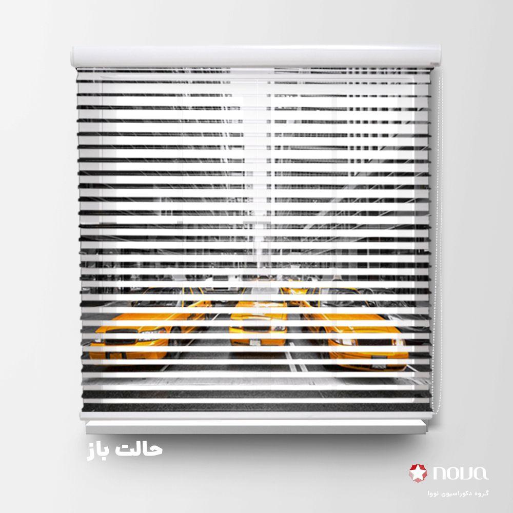عکس محصول پرده سیلوئت تصویری طرح شهر تاکسی زرد کد  CIT-06