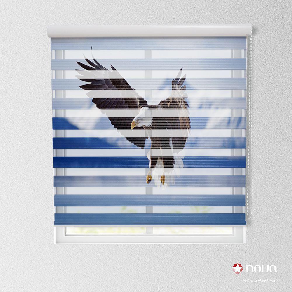 پرده زبرا پلیسه تصویری طرح عقاب کد ANM-03