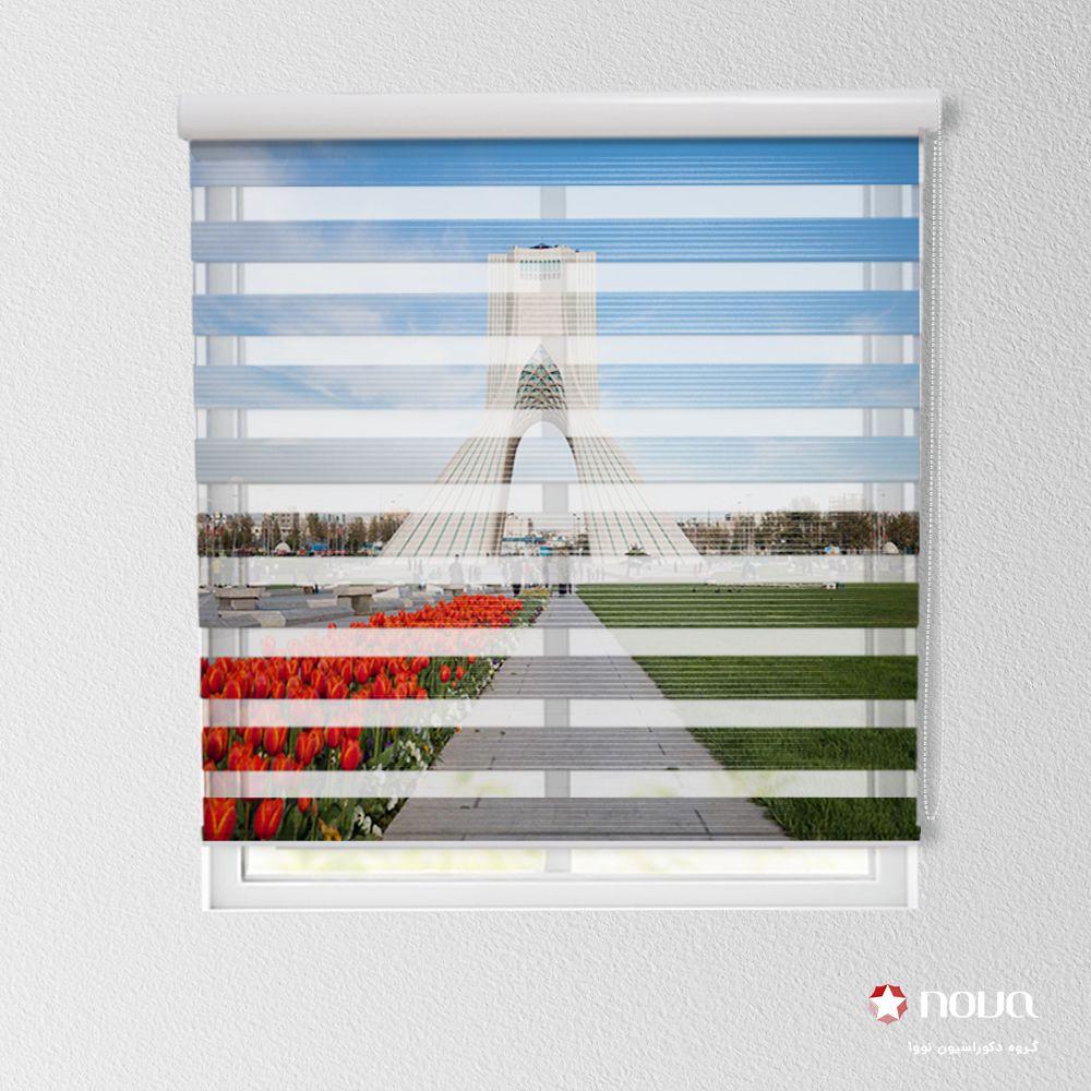 پرده زبرا پلیسه تصویری طرح شهر میدن آزادی کد CIT-01