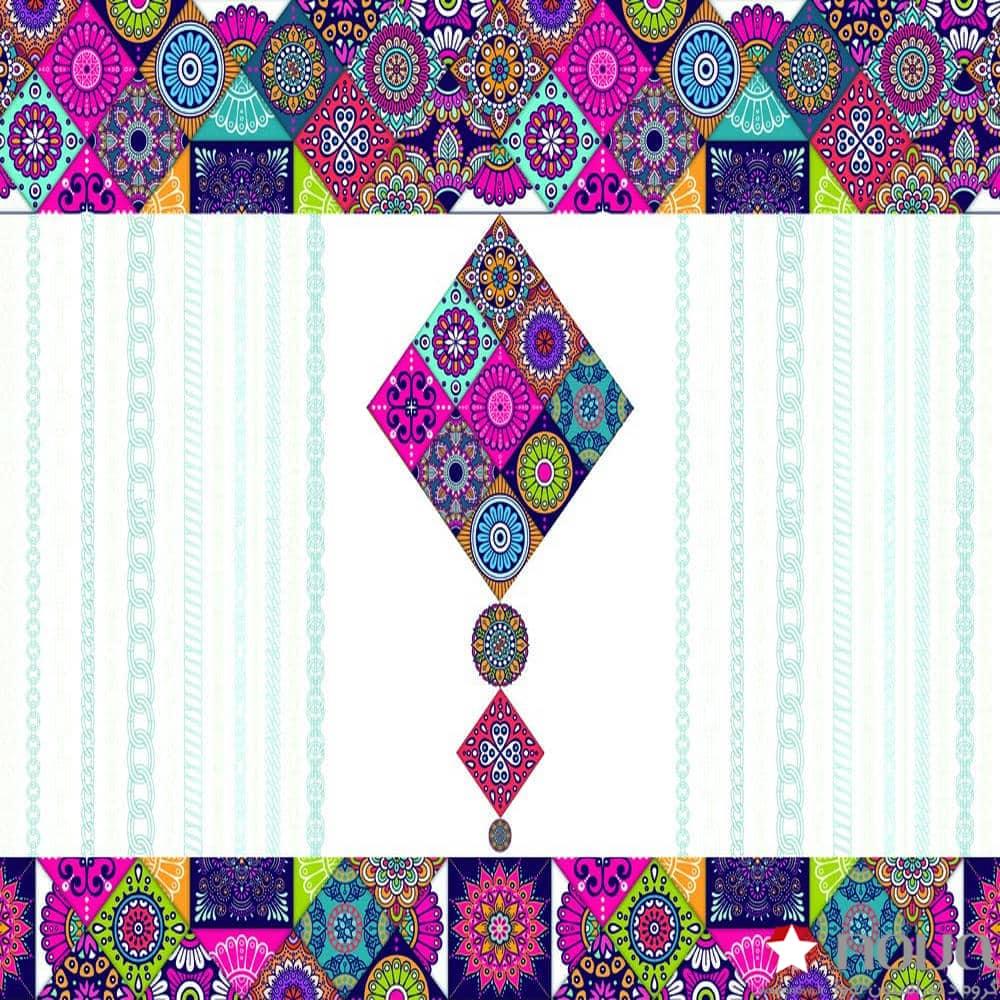 عکس محصول پرده سیلوئت تصویری طرح هنری اسلیمی سنتی کد ART-12