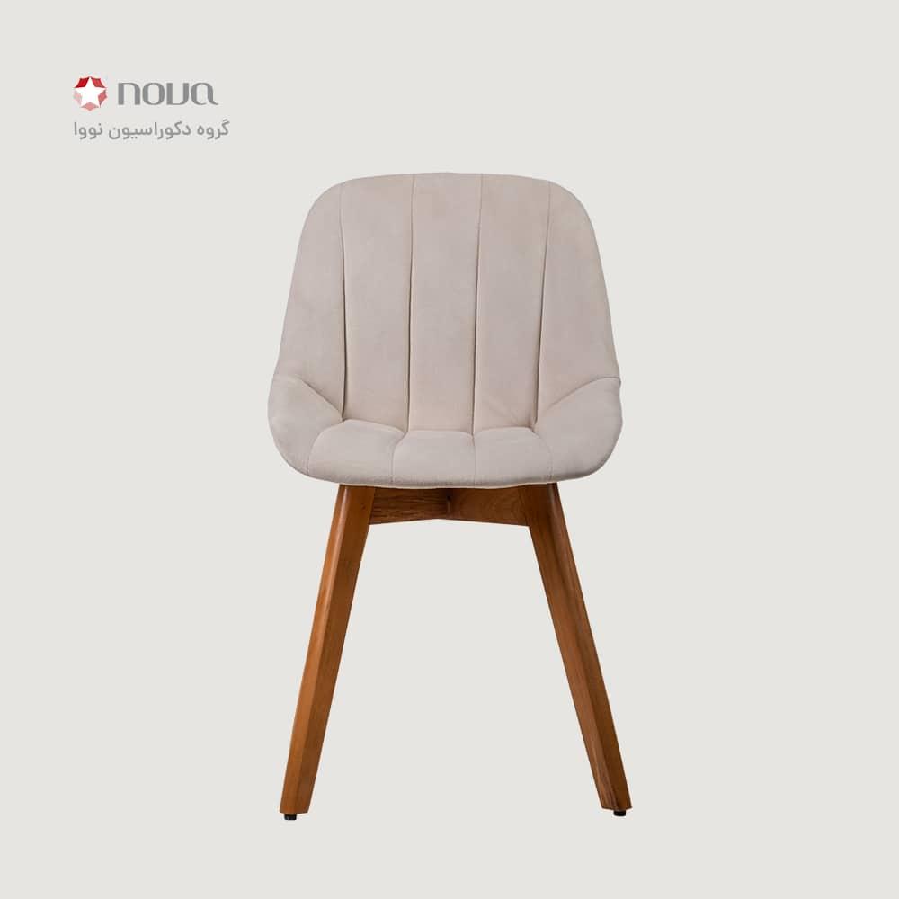 عکس محصول صندلی مدرن پایه چوبی روکش مخمل مدل مایا
