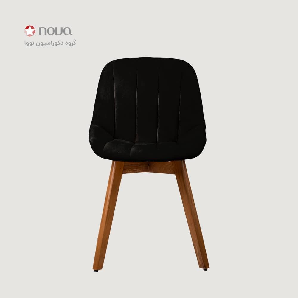عکس محصول صندلی مدرن پایه چوبی روکش مخمل مدل مایا