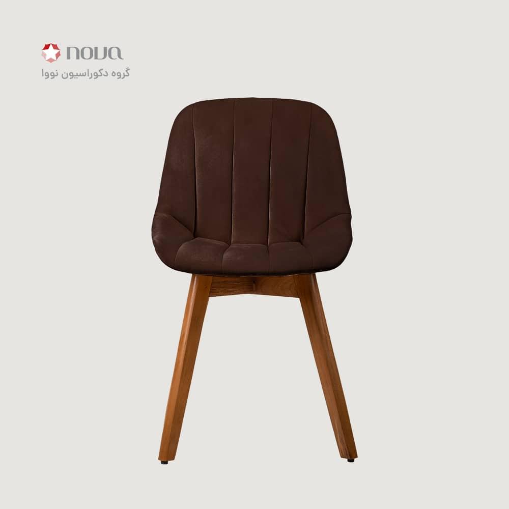عکس محصول صندلی مدرن پایه چوبی روکش مخمل مدل مایا