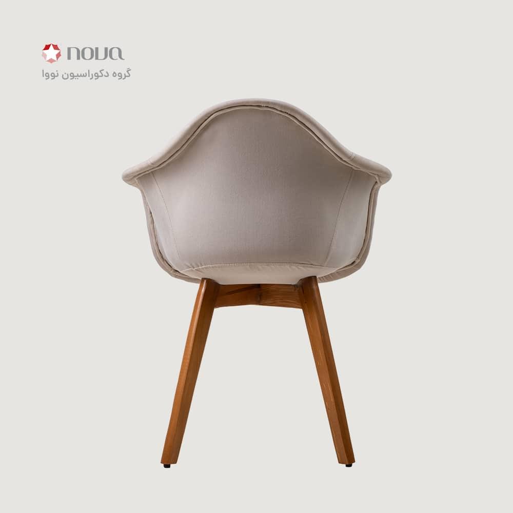 عکس محصول صندلی مدرن پایه چوبی روکش مخمل مدل لارا