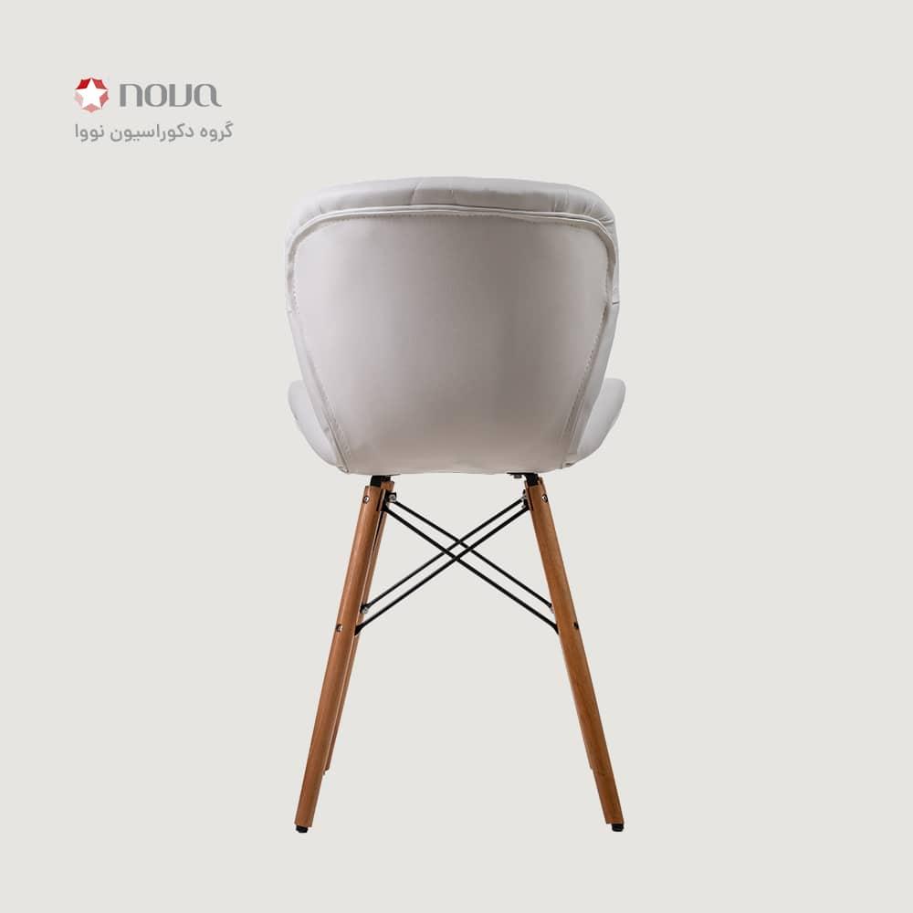 عکس محصول صندلی مدرن پایه ایفلی روکش چرم ای مدل زین اسبی