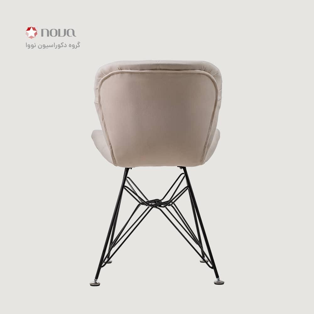 عکس محصول صندلی مدرن پایه اسپایدر روکش مخمل مدل زین اسبی