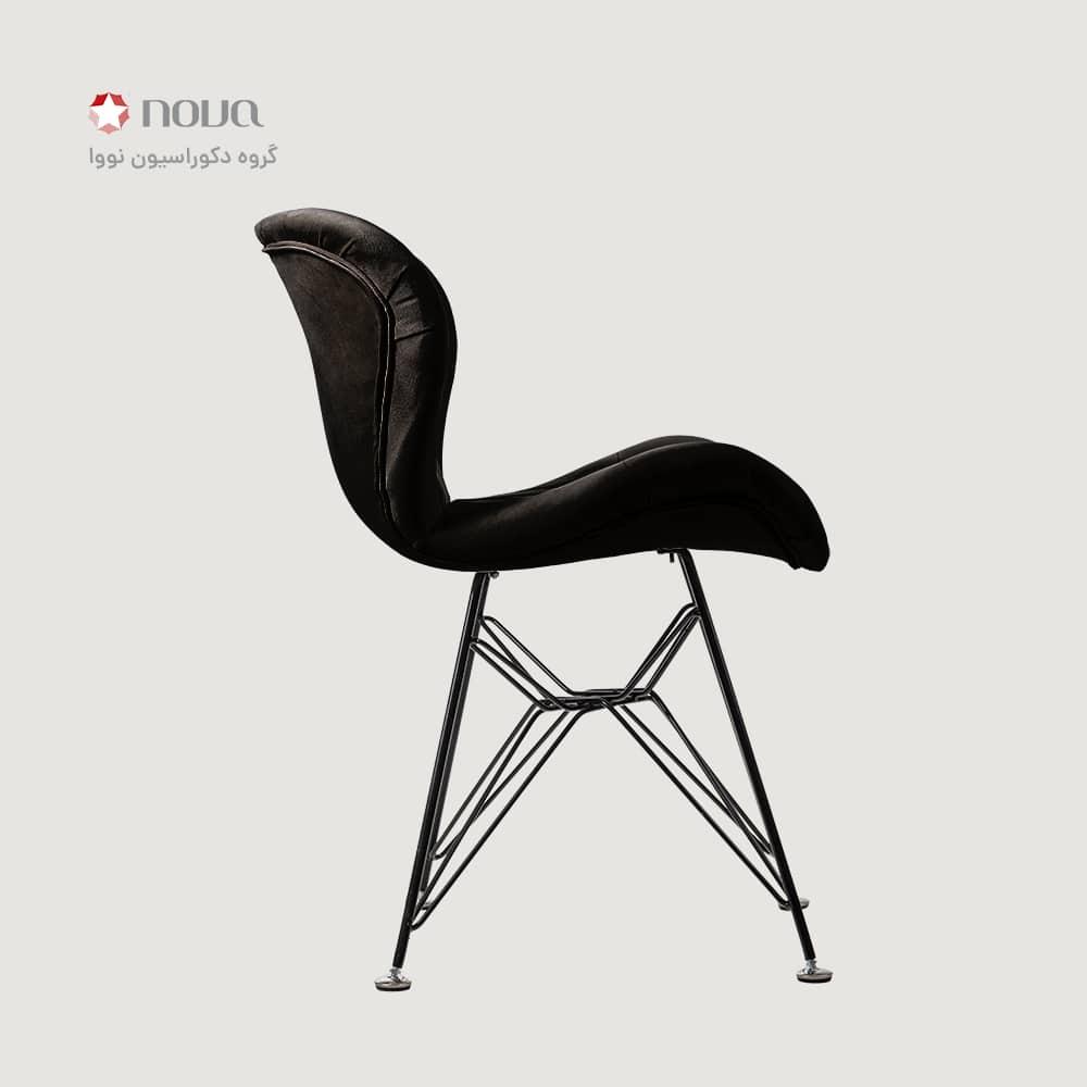 عکس محصول صندلی مدرن پایه اسپایدر روکش مخمل مدل زین اسبی
