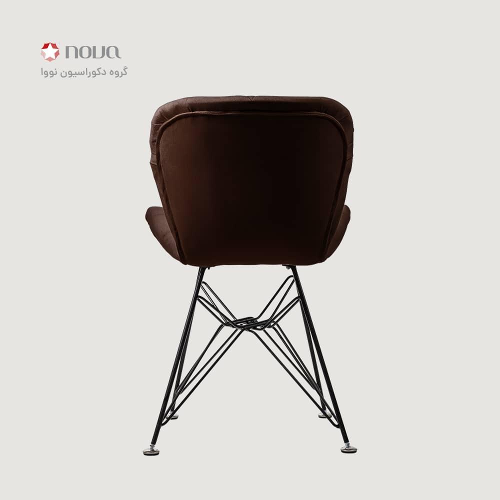 عکس محصول صندلی مدرن پایه اسپایدر روکش مخمل مدل زین اسبی