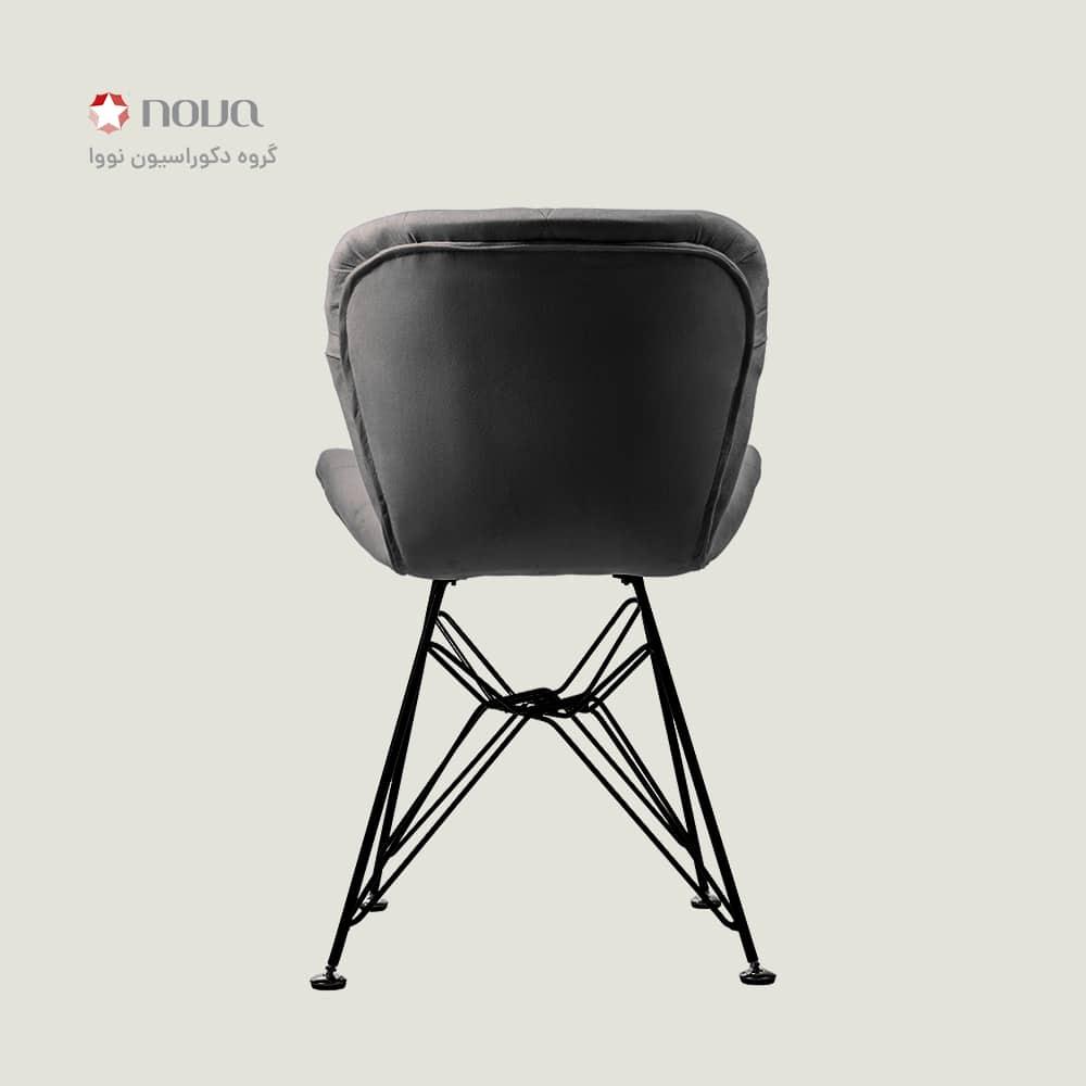 عکس محصول صندلی مدرن پایه اسپایدر روکش مخمل مدل زین اسبی