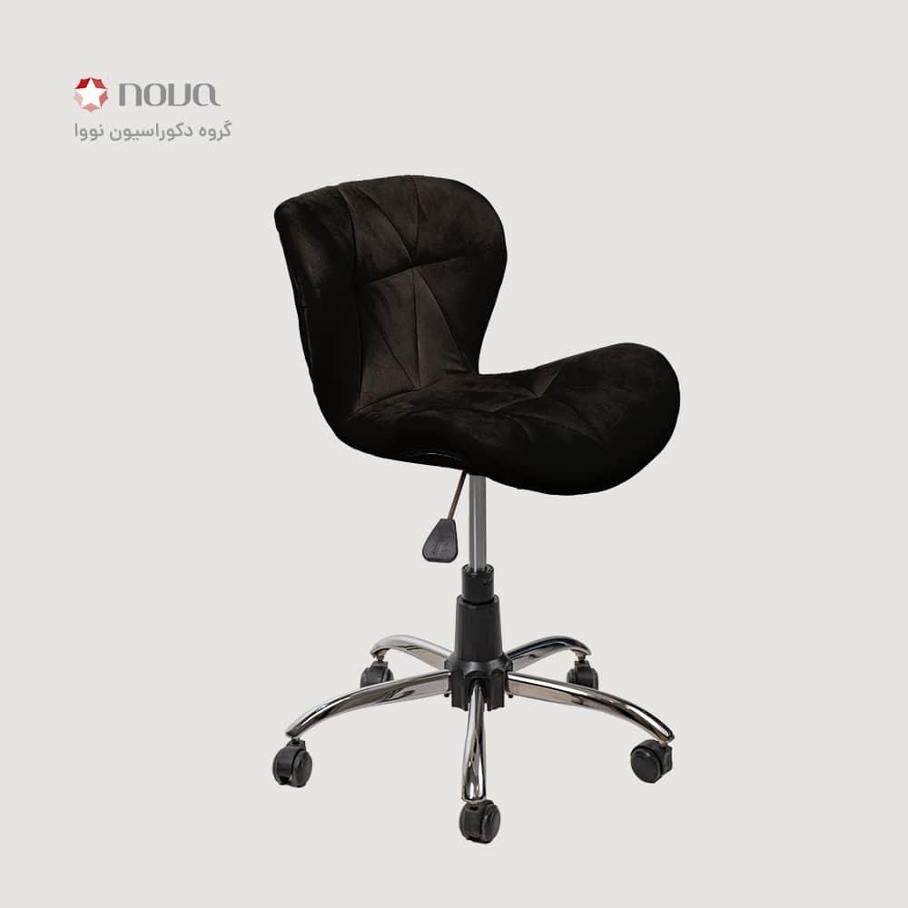 عکس محصول صندلی گردون زین اسبی روکش مخمل