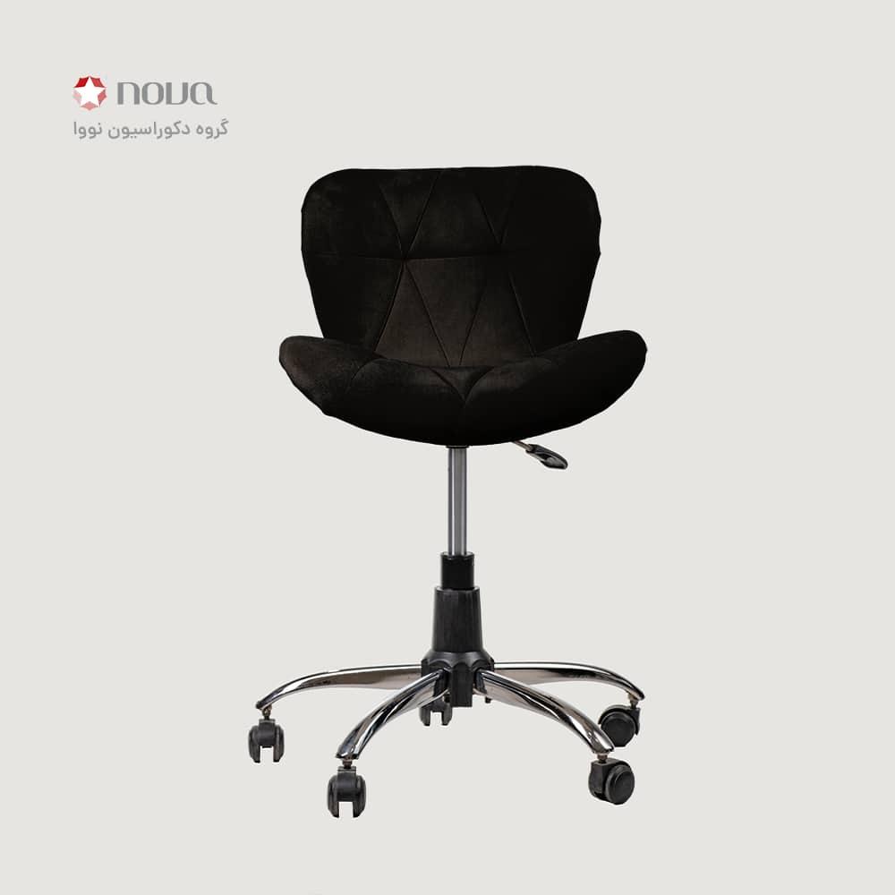 عکس محصول صندلی گردون زین اسبی روکش مخمل