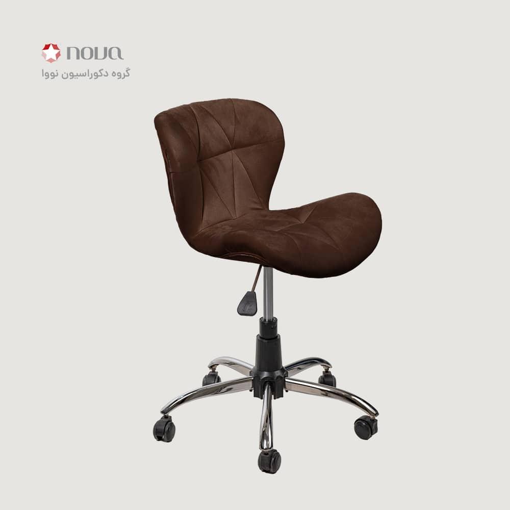 عکس محصول صندلی گردون زین اسبی روکش مخمل