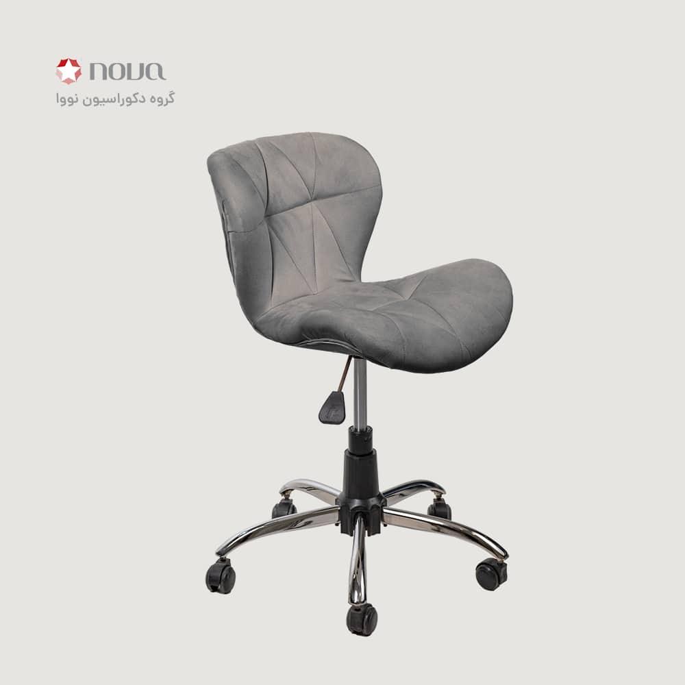 عکس محصول صندلی گردون زین اسبی روکش مخمل