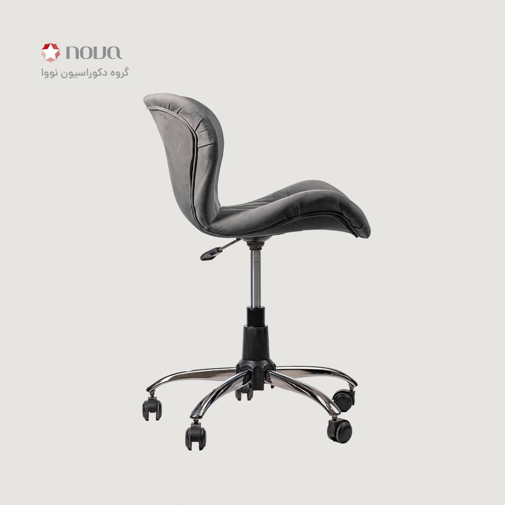 عکس محصول صندلی گردون زین اسبی روکش مخمل