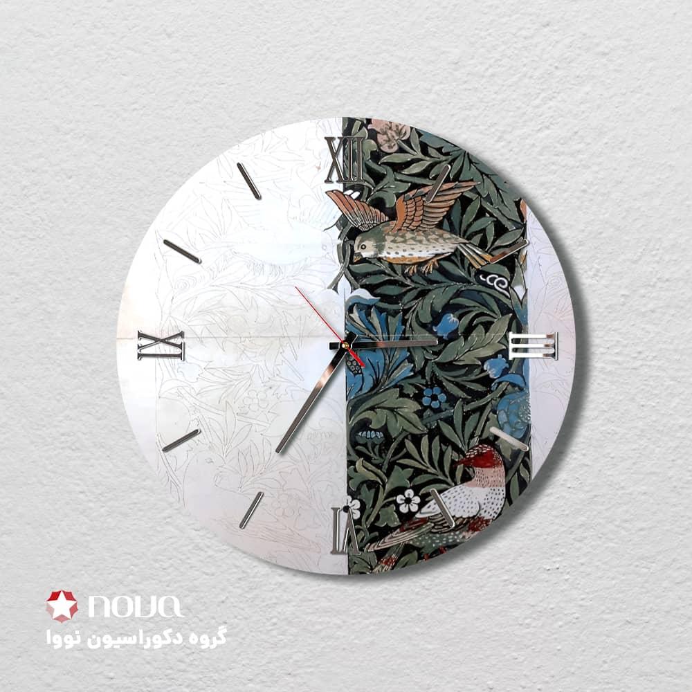 ساعت دیواری مدرن طرح طبیعت کدCLK-01
