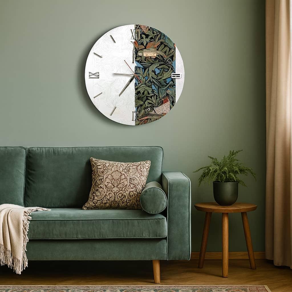 عکس محصول ساعت دیواری مدرن طرح طبیعت کدCLK-01