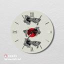 ساعت دیواری مدرن طرح ماهی جاویدان کد CLK-26