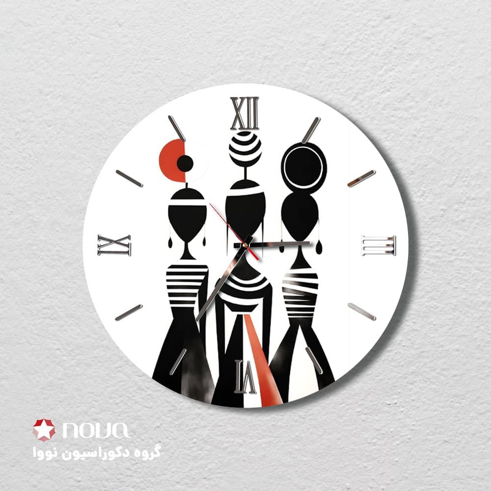 ساعت دیواری مدرن طرح مایا کد CLK-02