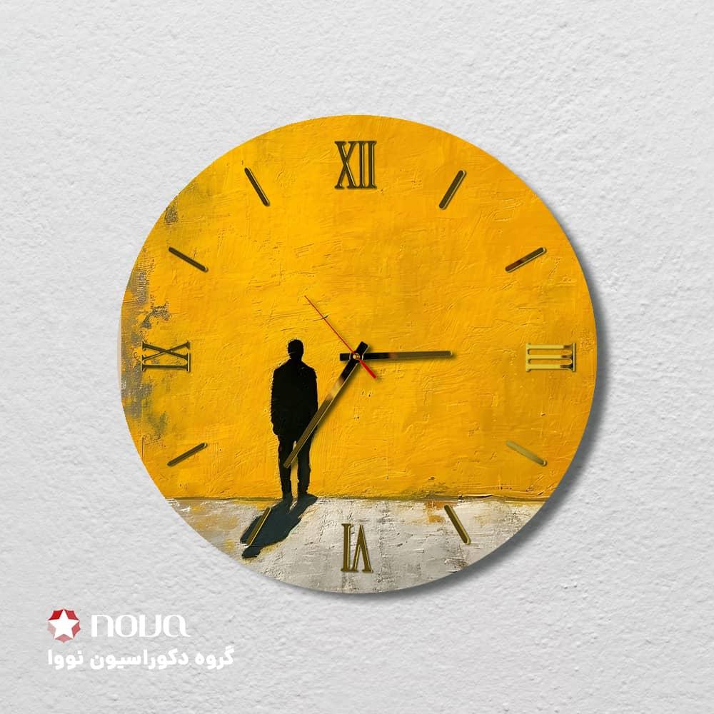 عکس محصول ساعت دیواری مدرن طرح سایه کد CLK-32