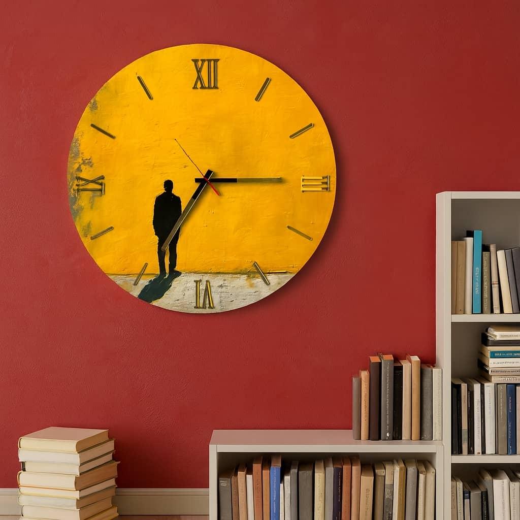 عکس محصول ساعت دیواری مدرن طرح سایه کد CLK-32