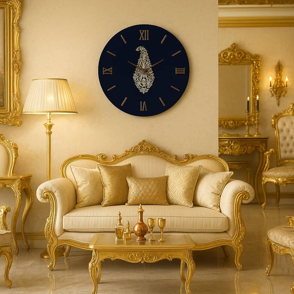 عکس محصول ساعت دیواری مدرن طرح سنتی کد CLK-03