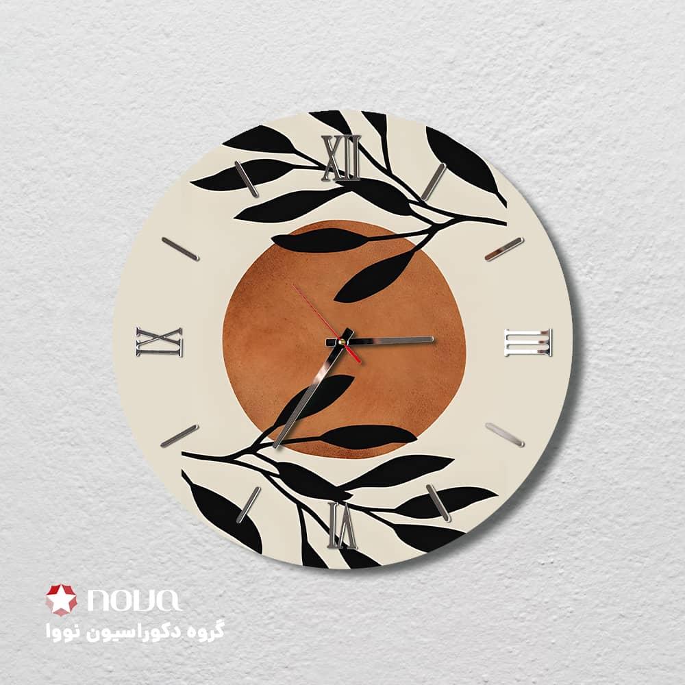 عکس محصول ساعت دیواری مدرن طرح ترنج کد CLK-48