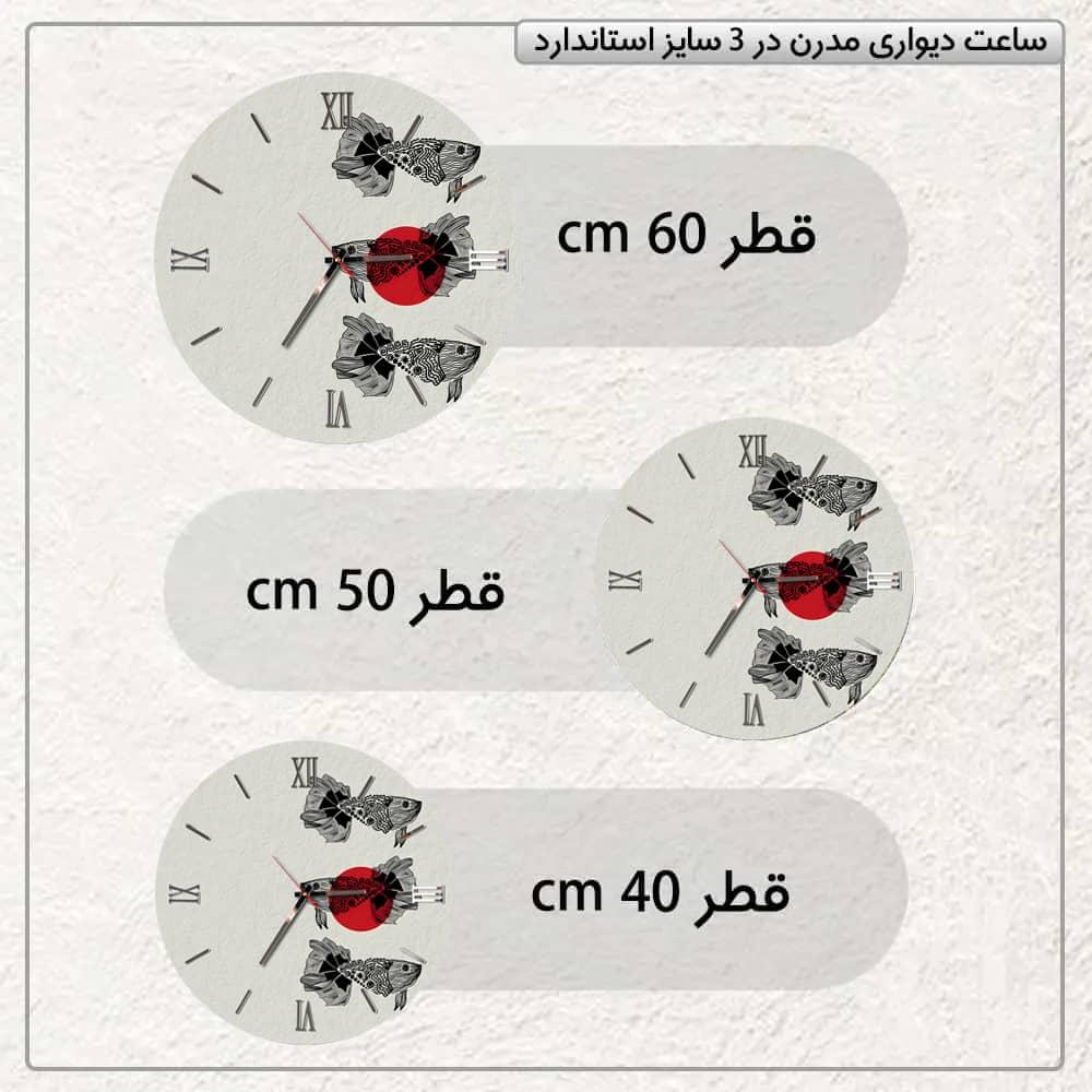 عکس محصول ساعت دیواری مدرن طرح مینیمال کد CLK-49