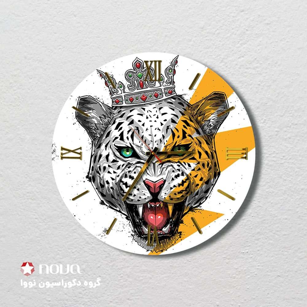 ساعت دیواری مدرن طرح چیتا کد CLK-17