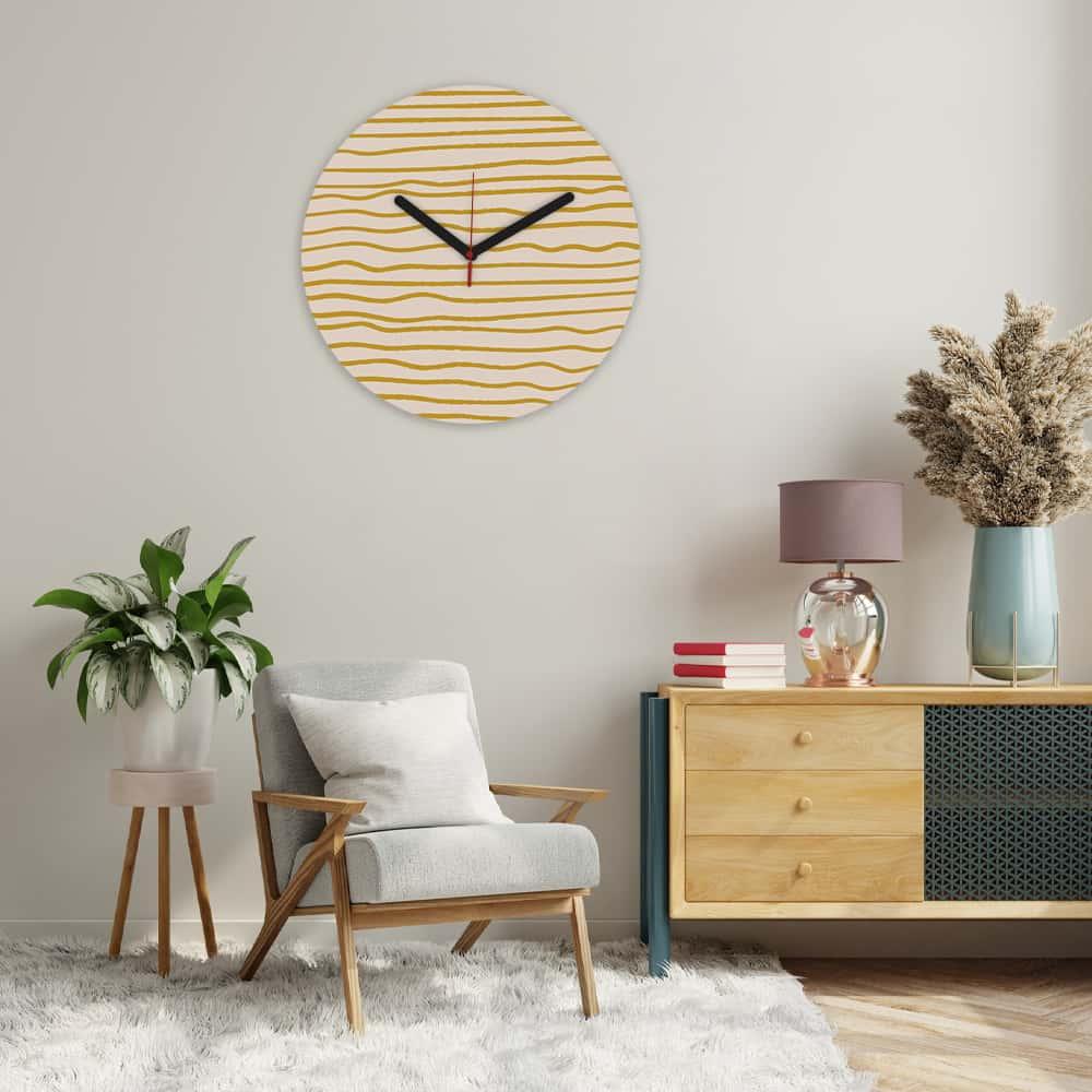 عکس محصول ساعت دیواری مدرن طرح مینیمال کد CLK-21