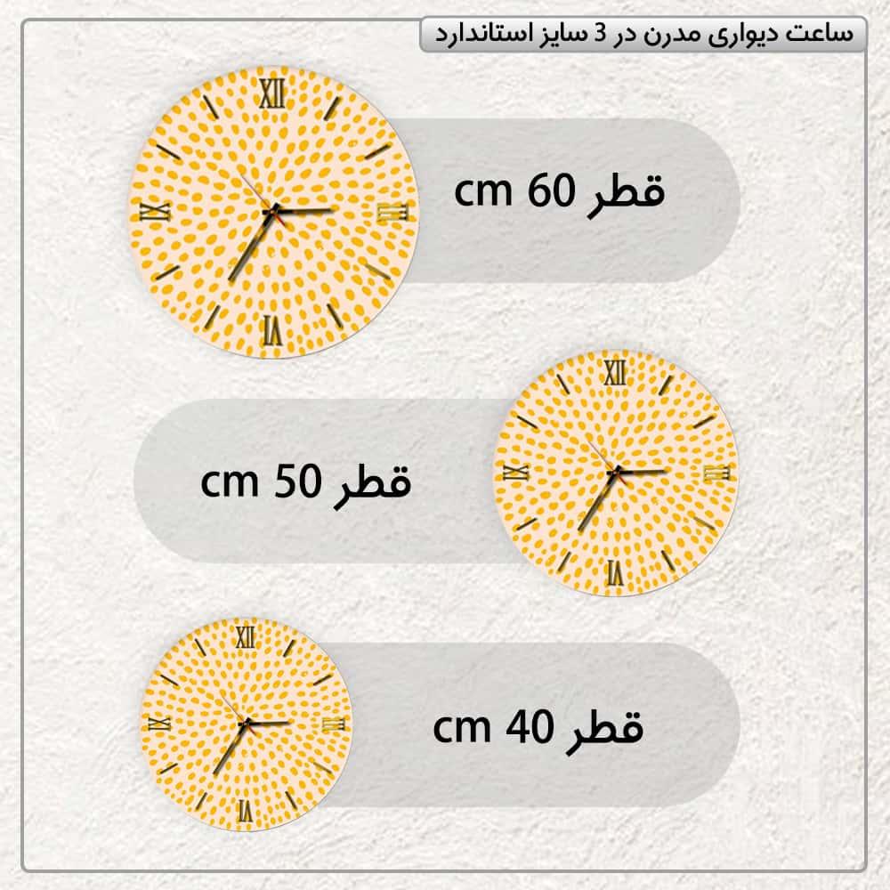عکس محصول ساعت دیواری مدرن طرح مینیمال کد CLK-27