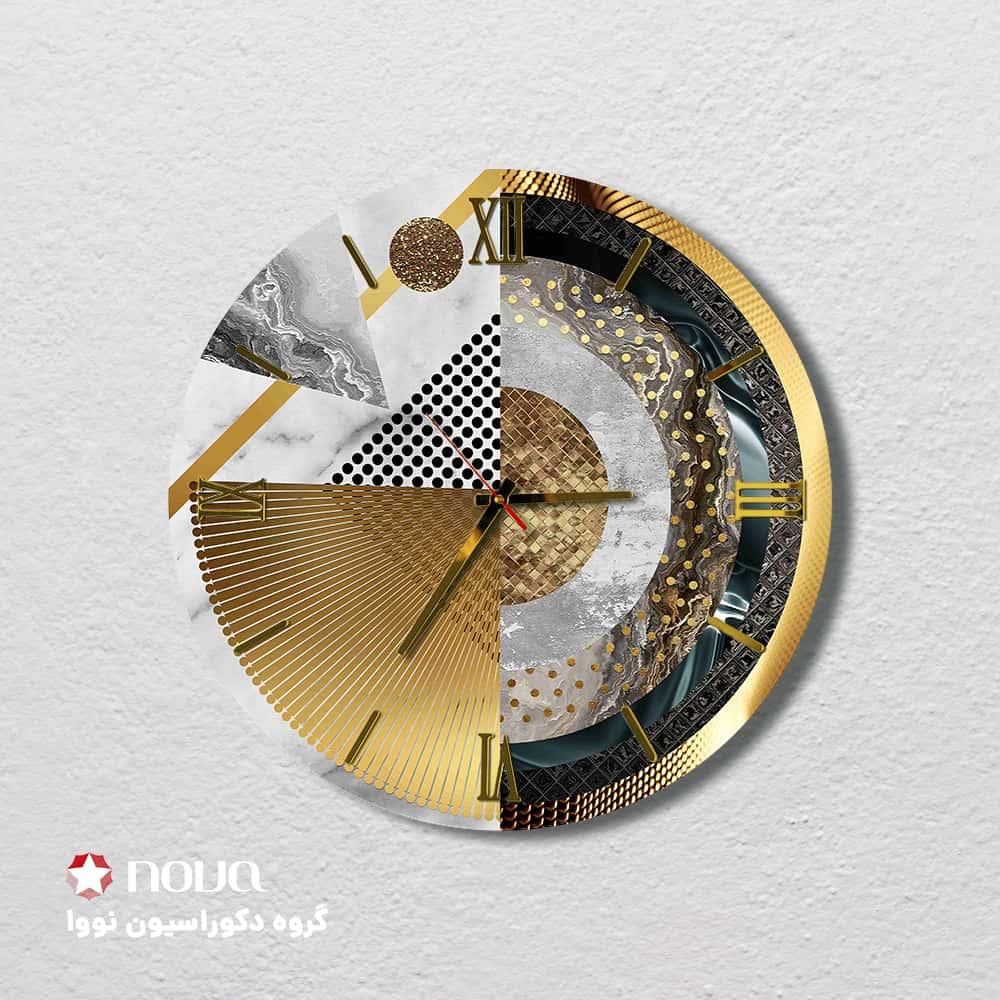 ساعت دیواری مدرن طرح کارولین کد CLK-34