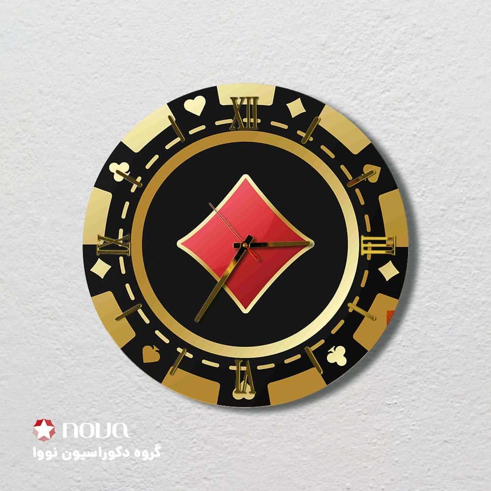 ساعت دیواری مدرن طرح دیاموند کد CLK-36