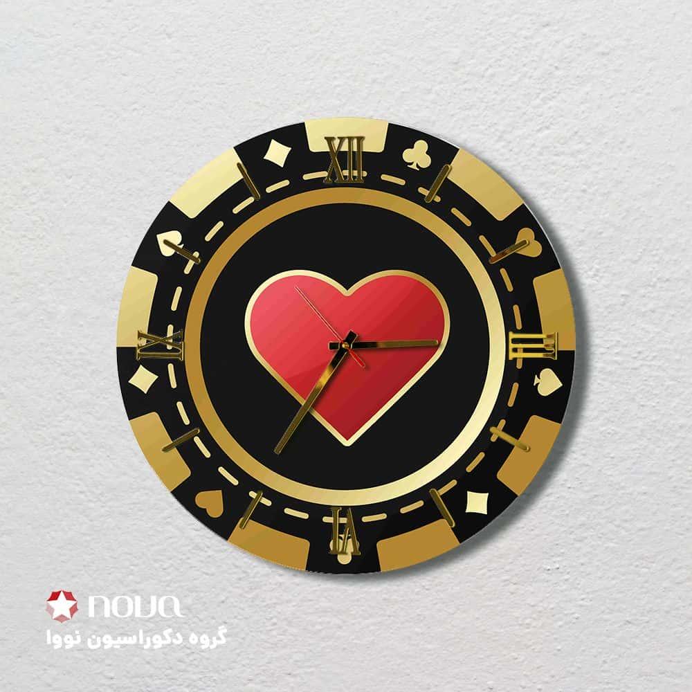 ساعت دیواری مدرن طرح هارتز کد CLK-38