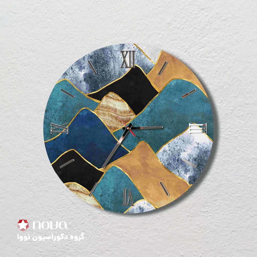 ساعت دیواری مدرن طرح هیلز کد CLK-07