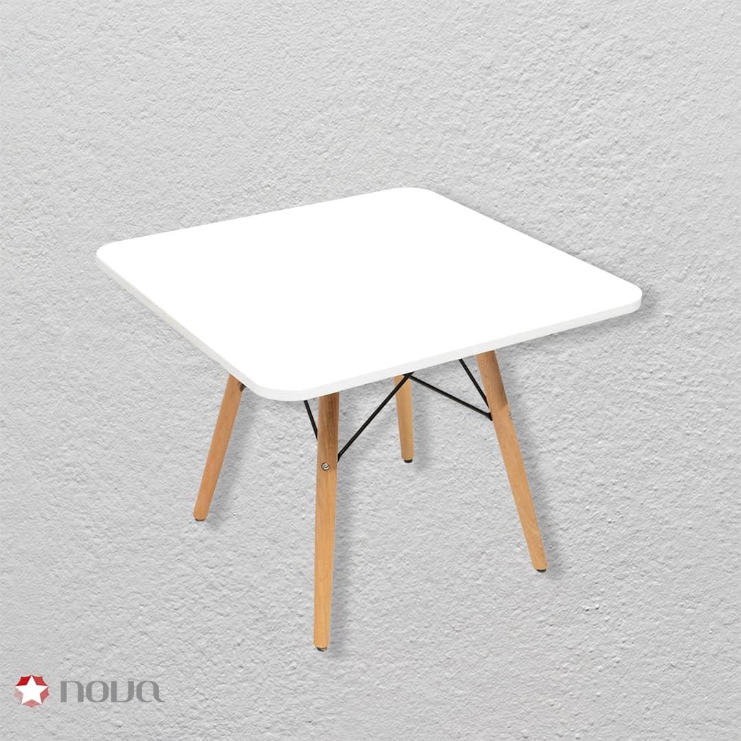 عکس محصول میز مدرن کودک مدل پایه چوبی صفحه سفید کد COL-01