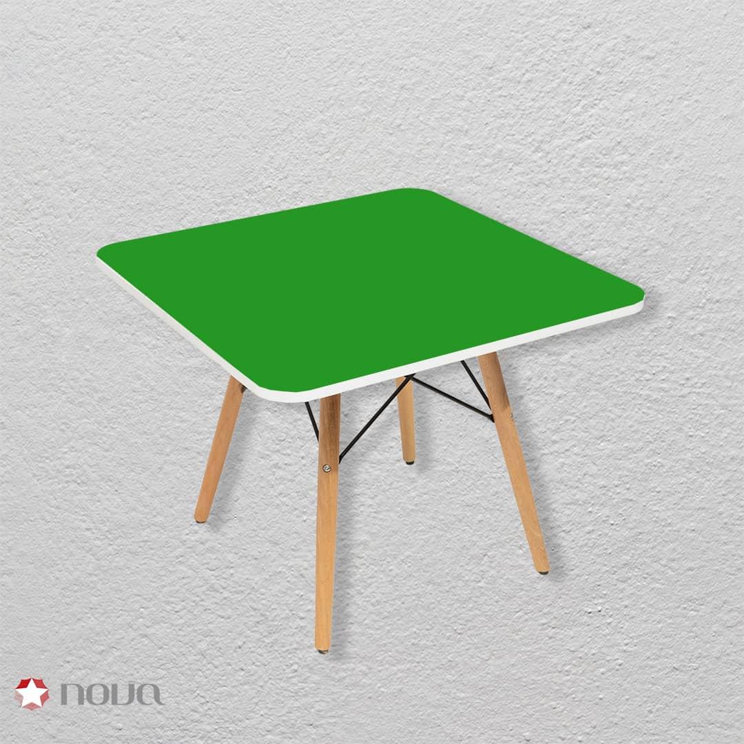 عکس محصول میز مدرن کودک مدل پایه چوبی صفحه سبز کد COL-02